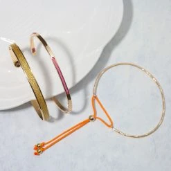 Jonc Fin Martelé Sur Lien Coton -Atelier de Famille Soldes 15ans setdesign 1 1