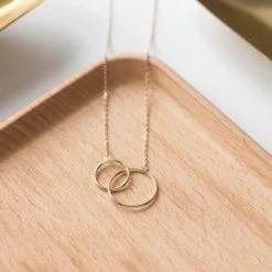 Collier Duo D'Anneaux -Atelier de Famille Soldes 1987 2 amb 1200