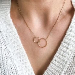 Collier Duo D'Anneaux -Atelier de Famille Soldes 1987 amb 1200