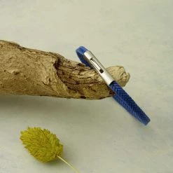 Bracelet Discret Acier Et Coton Pour Homme -Atelier de Famille Soldes 2209 1200