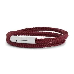 Bracelet Le Carré Tressé Pour Homme -Atelier de Famille Soldes 2743 lie de vin 1200 4d6f