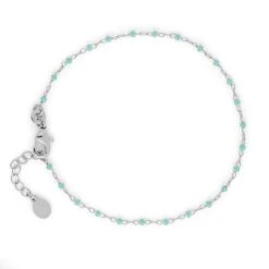 Bracelet Mahos Argent Massif -Atelier de Famille Soldes 29109e183ced62f159e8d7fe45fad47414890101 brac mahos vert deau