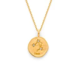 Collier Médaille Signe Astrologique Sur Chaîne Maille Forçat Plaqué Or 3 Collier Médaille Signe Astrologique Sur Chaîne Maille Forçat Plaqué Or -Atelier de Famille Soldes 3080 balance 1200