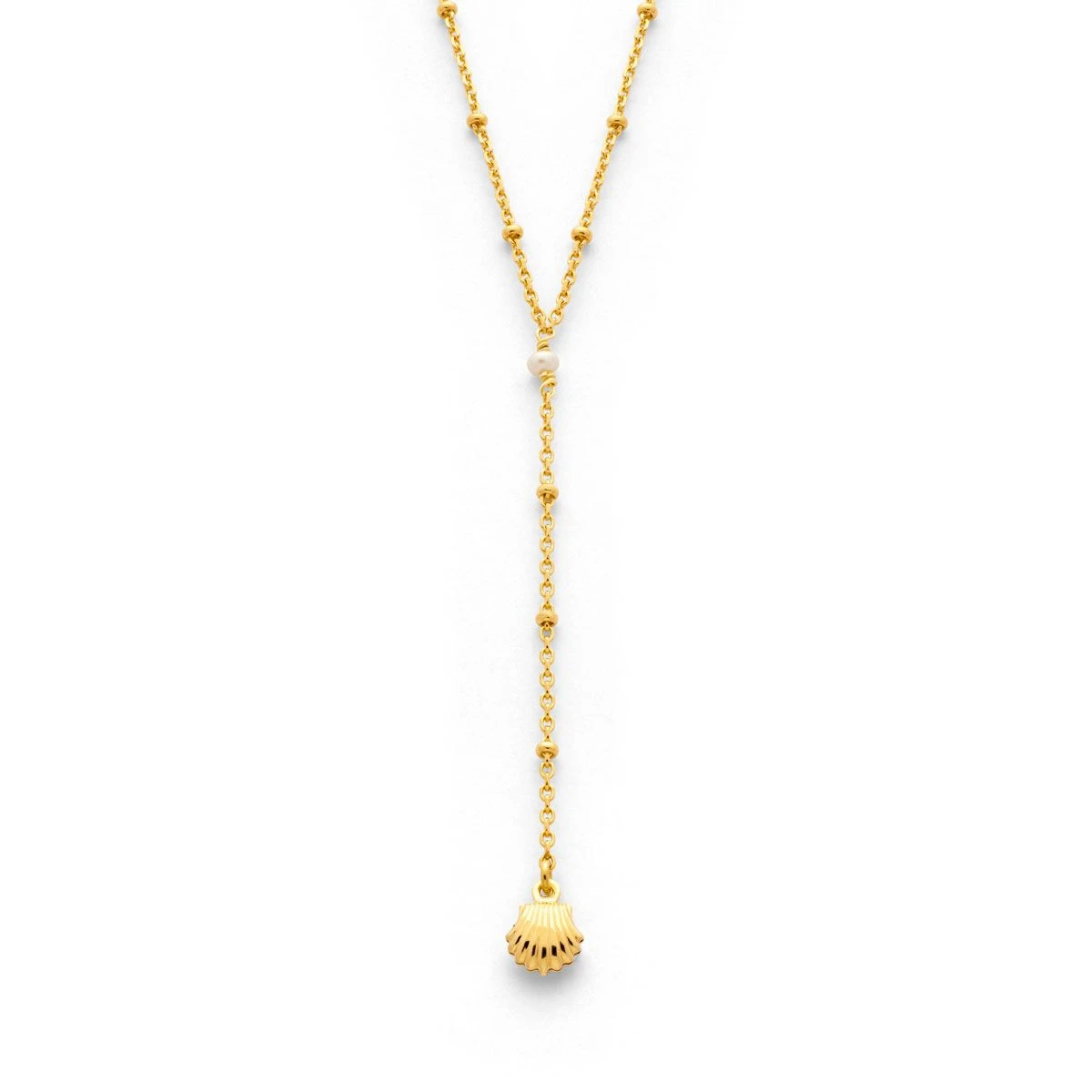 Collier chaîne perlée nacre et coquillage Collier Chaîne Perlée Nacre Et Coquillage -Atelier de Famille Soldes 3101 1200 9c99