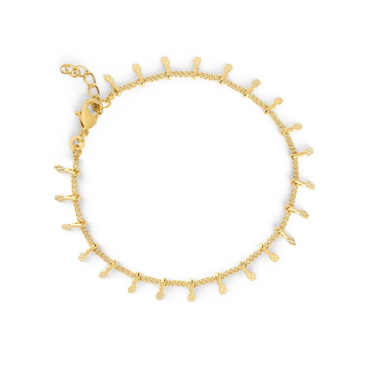 Bracelet chaîne pampilles plaqué Or Bracelet Chaîne Pampilles Plaqué Or -Atelier de Famille Soldes 3209 1200 d3ad