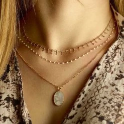 Assortiment De Colliers Chaîne Plaqué Or