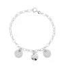 Bracelet Chaîne Petits Maillons à Composer Argent Massif (gravure Manuelle)