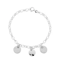 Bracelet Chaîne Petits Maillons à Composer Argent Massif (gravure Manuelle)