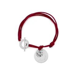 Bracelet 1 Breloque, 1 Mini Breloque Proche Du Fermoir Argent Massif (gravure Manuelle)