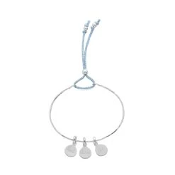 Atelier de Famille Soldes 37 Jonc Fin Martelé Et Lien Pailleté à Composer Argent Massif