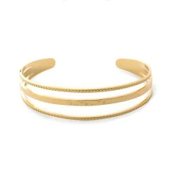 Jonc 3 Rangs Perlés Et Martelés -Atelier de Famille Soldes 52651406e359dc9d5e41133d36f012a7481c3075 jonc 3 rangs perle martel po