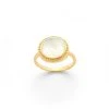 Bague Nacre Ronde Perlée