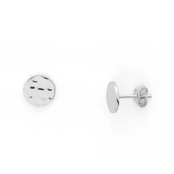 Boucles D'oreilles Mini Rond Martelé