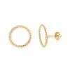 Boucles D'oreilles Anneau Torsadé