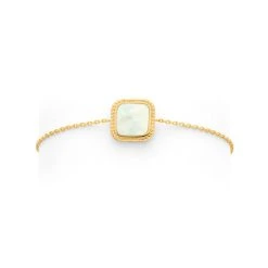 Bracelet Nacre Perlée Sur Chaîne