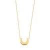 Collier Lune Plaqué Or