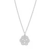 Collier Pendentif Arabesque Sur Chaîne Forçat Argent Massif