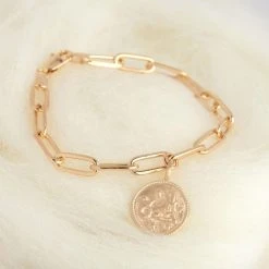 Bracelet Médaille Signe Du Zodiaque Sur Chaîne Maillon Ovale 5 Bracelet Médaille Signe Du Zodiaque Sur Chaîne Maillon Ovale -Atelier de Famille Soldes astro 4