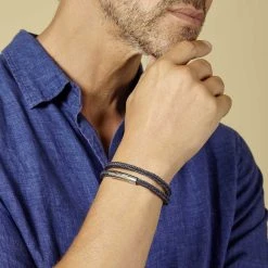 Bracelet Le Carré Tressé Pour Homme -Atelier de Famille Soldes atelier de famille7677 2743 1200