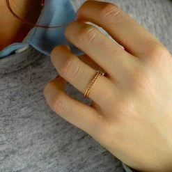 Bague 2 Anneaux Torsadés -Atelier de Famille Soldes bag 2anneautorsade 3262 1200