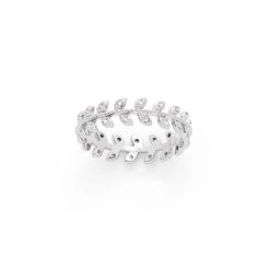 Bague épis Strassés Argent Massif