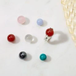 Bague Aux Pierres Interchangeables®, 2 Grosses Pierres 5 Bague Aux Pierres Interchangeables®, 2 Grosses Pierres -Atelier de Famille Soldes bag interchangeable 1