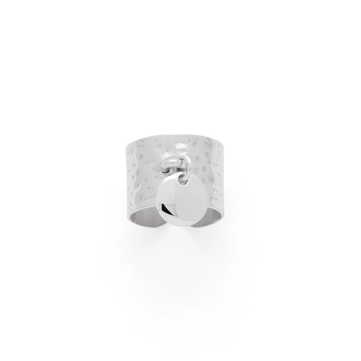Bague large martelée et mini breloque Argent massif Bague Large Martelée Et Mini Breloque Argent Massif -Atelier de Famille Soldes bag larg martel mini ag 2 2550 1200