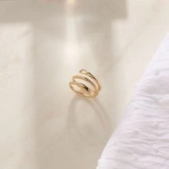 Bague Spirale Plaqué Or