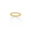 Bague One & One Strassée Plaqué Or