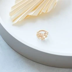 Bague Brin De Tilleul Plaqué Or