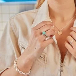 Bague Aux Pierres Interchangeables®, 2 Grosses Pierres