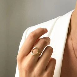 Bague ô Martelée Plaqué Or -Atelier de Famille Soldes bague ouverte port e 1200 2867 10 1