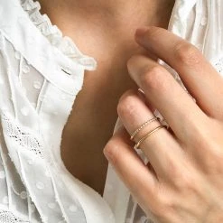 Bague Pure & Brillants -Atelier de Famille Soldes bague strassee portee 1200