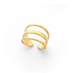 Bague 3 Rangs Lisses Et Martelés -Atelier de Famille Soldes bague 3 ranges lisse martele po 2940 1200 2 1