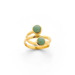 Bague Duo De Pierres Fines -Atelier de Famille Soldes bague duo pierre aventurine PO 2875 1200 0fda
