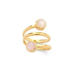 Bague Duo De Pierres Fines -Atelier de Famille Soldes bague duo pierre rose PO 2875 1200 a1ea