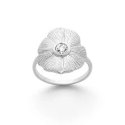Bague Nénuphar Argent Massif
