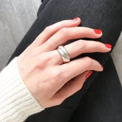 Bague 3 Anneaux Argent Massif -Atelier de Famille Soldes bague trois anneaux 1