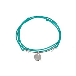 Barrette Demi-jonc ®, 1 Mini Breloque Argent Massif