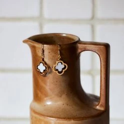 Boucles D'oreilles Trèfle 3D -Atelier de Famille Soldes bo 3d blanc