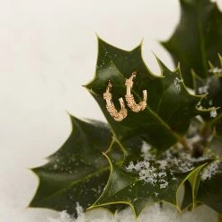 Boucles D'oreilles Créoles Cordage Plaqué Or