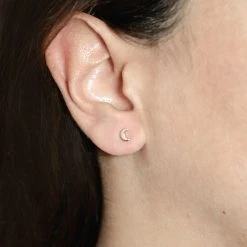 Boucles D'oreilles Mini Lune -Atelier de Famille Soldes bo femme minilune po port