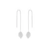 Boucles D'oreilles Feuille Sur Chaîne