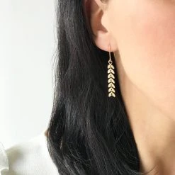 Boucles D'oreilles Epis Plaqué Or