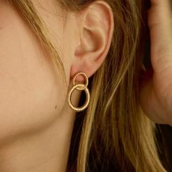 Boucles D'oreilles Monaco Plaqué Or -Atelier de Famille Soldes bo monaco port 1200