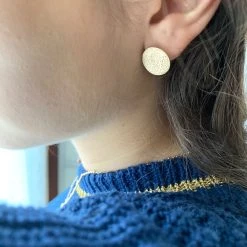 Boucles D'oreilles Rond Frappé -Atelier de Famille Soldes bo port e 1200