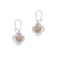 Boucles D'oreilles Trèfle 3D -Atelier de Famille Soldes bo trefl 3d nacr ag 2566 1200 1