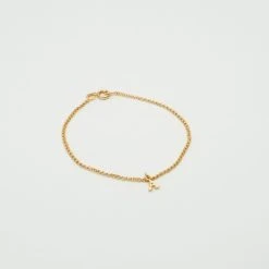 Bracelet Lettres Prénom Plaqué Or -Atelier de Famille Soldes br lettre a po