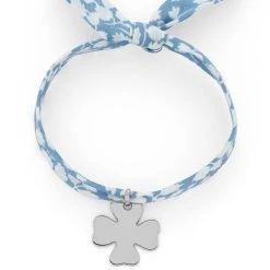Bracelet 1 Breloque Sur Liberty Argent Massif (gravure Joaillier)