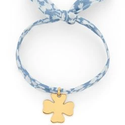 Bracelet Liberty Breloque Gravée Plaqué Or (gravure Manuelle)